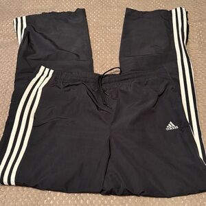 Adidas Black Mesh-Lined Athletic Pants